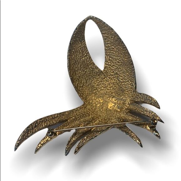 Mid Century Marcel Boucher for Avon of Belleville Woven Textured Goldtone Br… - Picture 4 of 9